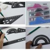 YUANCOX Student Rulers set of 4 pieces Drawing Straight Lines
