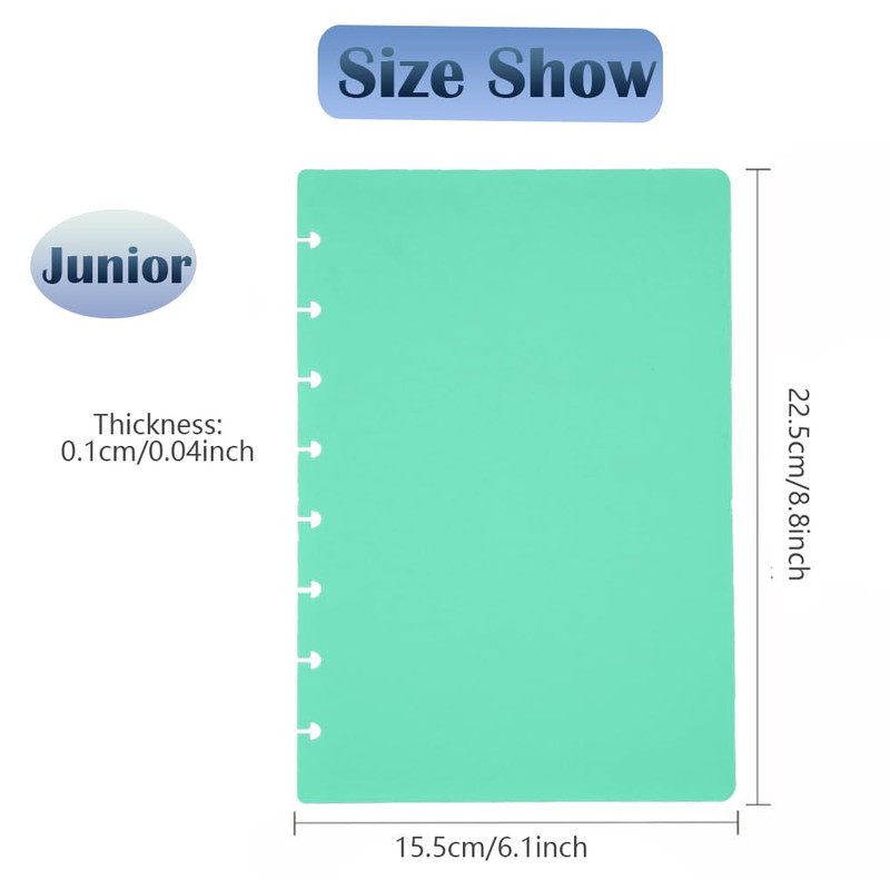 ITSYHPRO 4 Set Junior Discbound Covers for Happy Planner Purple