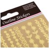 anitas Stickers, Gold, One Size