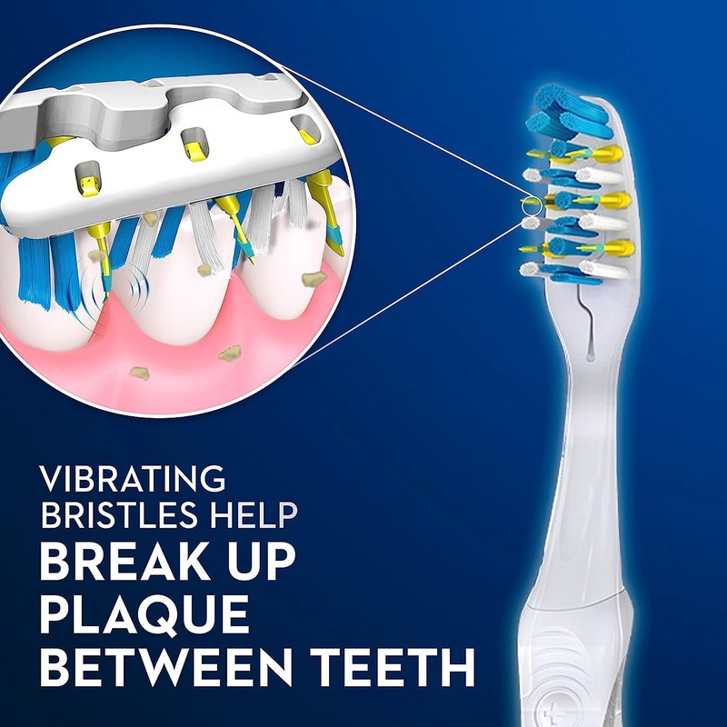Oral-B 3D White Pulsar, Battery electric toothbrushes, 2 count SOFT
