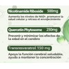 Suplemento NAD 100 capsulas Resveratrol Quecertin Energía y Vitalidad Adenine