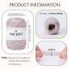 NICEEC 2 Skeins Soft Tape Yarn for Crocheting Craft Paper