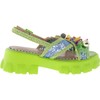 Betsey Johnson Women's Graysen Sandal, Green Multi, 7
