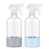 Worldgsb Worldgsb 2 Pack Glass Spray Bottles with Silicone Sleeve,
