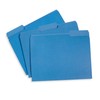 File Folder, 1/3 Cut Tab, Letter Size, Blue, Great for
