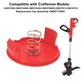 CMZST120SC Replacement String Trimmer Spool Cap Compatible with Craftsman String Trimmer CMCST900,CMESTA900,CMESTE920,CMZST98020,CMCST915 CMEST913(2 Caps+2 Spring)