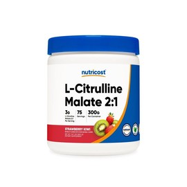 Nutricost L-Citrulline Malate (2:1) Flavored Powder Supplement - Size: 300G, Flavor: Blue Raspberry