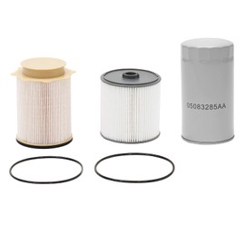 6.7L Cummins Fuel Filter Water Separator and Oil Filter Set │Replacement for 2019-2022 Dodge Ram 2500 3500 4500 5500 │Replaces# 68436631AA, 5083285AA, 68157291AA