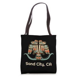Sand City California Thunderbird NW Native American Tote Bag