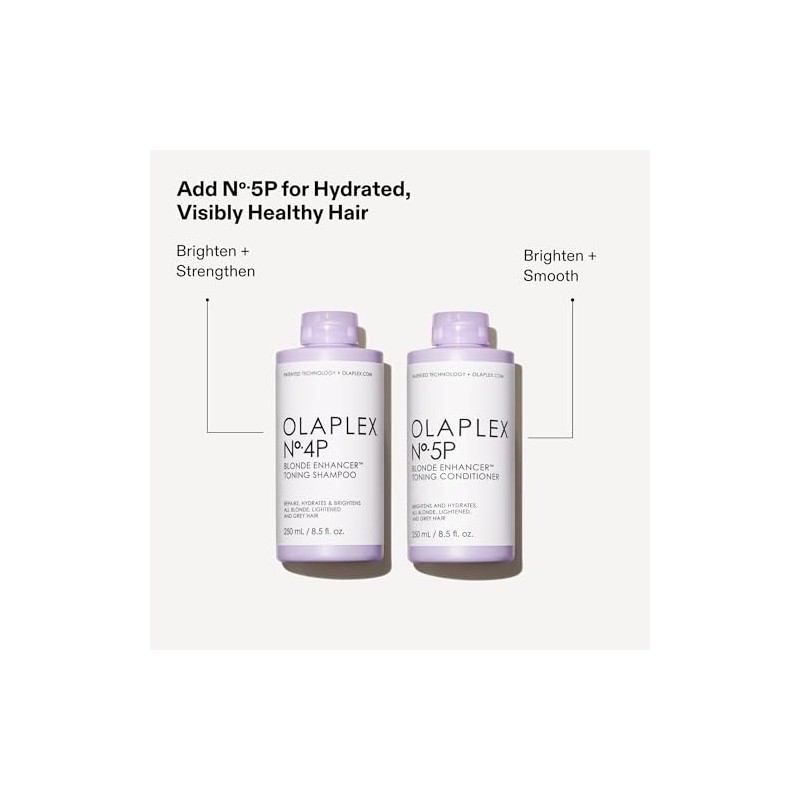 Olaplex No. 4P Blonde Enhancing Toning Shampoo, 8.5 Fl Oz