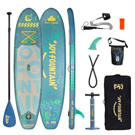 FOJ JoyFountain 10.8'x31.5"x6" Premium Stand Up Paddle Boards for All Skill Levels with SUP Board Paddle Accessories, All-Round Inflatable Paddle Board for Adults & Youth