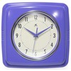 Infinity Instruments 9 Inch Square Clock - Retro Wall Clock