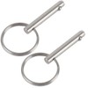 VTurboWay 2 Pack Small Quick Release Pin, Diameter 3/16", Usable