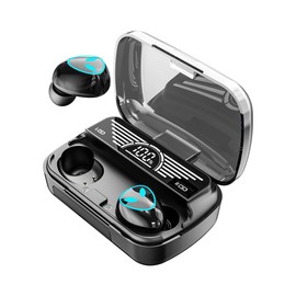 Wireless Earbuds,Bluetooth 5.3 True Wireless Earbuds in-Ear Headphones Touch Controls with Mic HD Sound Bass Noise Cancelling Headphones for Sport Workout (Black)
