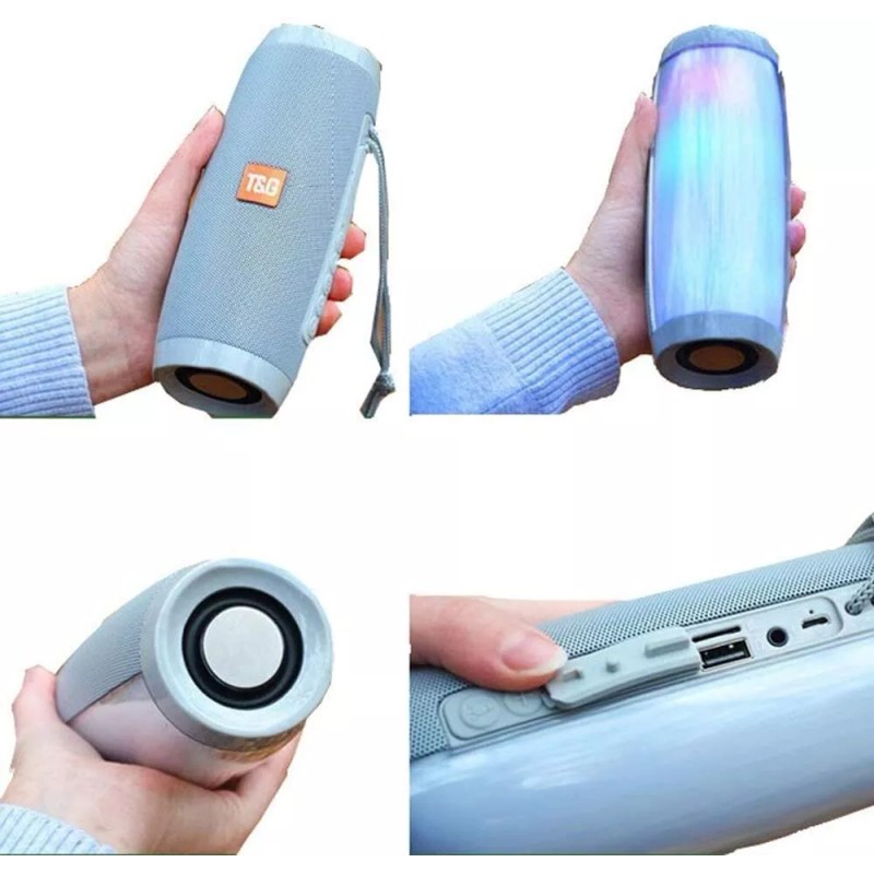 TG-157 Outdoor Mobile Waterproof LED Color Bluetooth Portable Speaker -