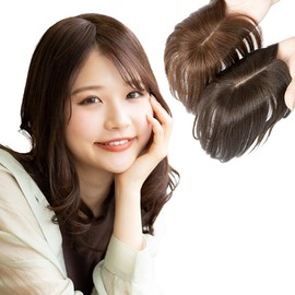 Bright Lara hp004x-LBK Human Hair Wig Hairpiece Top Cover Top Hairpiece Partial Wig