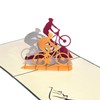Rykamia Mountain Bike Pop Up Card, Blank Mountain Bike Card,