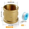 Lyeteung G1 Brass Sleeve, Female Thread Connector, Double Sleeve Connection
