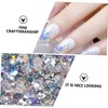Outanaya 8pcs Manicure Glitter Powder Multi Fingernail Sequins for Nail