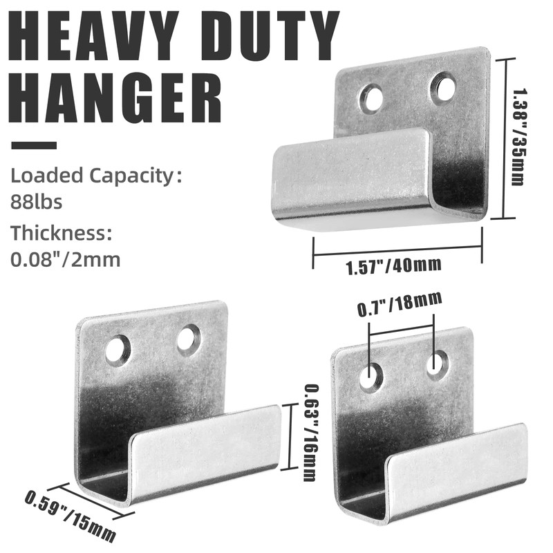 Luomorgo 10 Pcs Tile Display Wall Hanger, Stainless Steel Wall