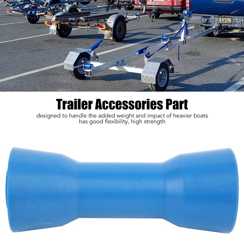 Boat trailer rollers, trailer accessories, keel roller, blue, PVC, navy,