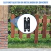 Soiiw Heavy Duty Gate Hinges 7" Sealed Bearings Adjustable Yoke
