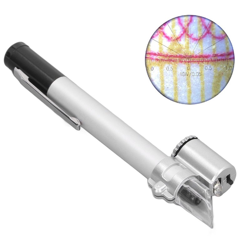 50X Handheld Microscope Pen, Wireless Pocket Microscope LED Lighted Magnifying