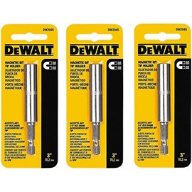 DEWALT DW2045 Professional 3-Inch Magnetic Bit Tip Holder, 3 Pack