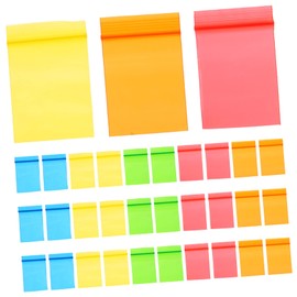 STOBOK 500pcs Colorful Self Sealing Baggies Small Plastic Storage Bags for Jewelry Reusable Sealable