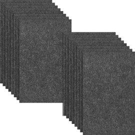 HXJDAM 16 pcs Felt Sheets, 29 cm x 18 cm Dark Grey Felt Fabric, Non-Woven Fabric for DIY Sewing, Crafts, and School Projects (7.2" X 11.6")