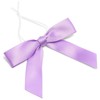Satin Twist Tie Bows, Purple Bow (3 In, 100 Pack)