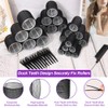 50 Pcs Rollers Hair Curlers Set with 24Pcs Self Grip