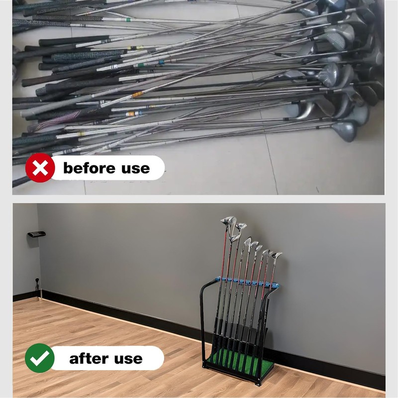 Nisorpa Golf Club Organizer Rack Golf Club Display Stand Rack