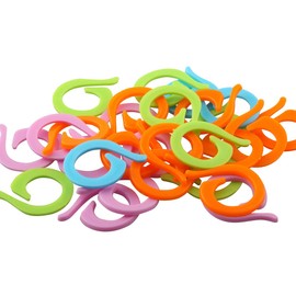 ALLinONE 1 Boxe 1 Box Colorful Split Ring Stitch Markers Crochet Locking Stitch Marker Mixed 2 Size for Knitting DIY Craft