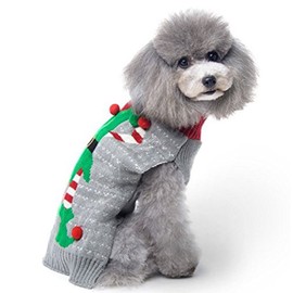 BOBIBI Dog Sweater Christmas Pet Cat Winter Knitwear Warm Clothes (Z-Clown, XXX-Large)