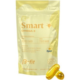 B-FIT B Omega 3 1800 mg Ácidos Grasos - 1080 mg EPA y 720 mg DHA - 180 Cápsulas de Omega-3 de Salmón Noruego y Pescado de Agua Fría - Patente EPAX - Cápsulas Softgel Inoloras