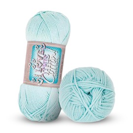 I Love This Cotton Medium Yarn for Crocheting & Knitting – Soft Yarn Skein – 180 Yards of 100% Cotton Yarn for Crocheting Blankets, Hats, & More – DIY Handcrafting Accessories