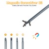 16pcs 1/4" Hex Shank 100mm/4 Inch Long Screwdriver Bit Sets,