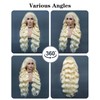 FASHION VILA 613 Lace Front Wig Human Hair Blonde Lace