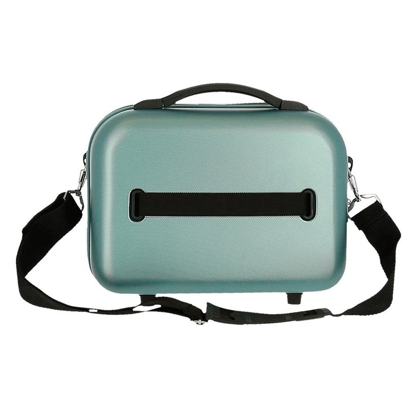 Roll Road India Adaptable Beauty Case Green 29x21x15 cms ABS