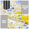 owbgsdh Outdoor Tablecloth with Umbrella Hole and Zipper, Lemon Waterproof