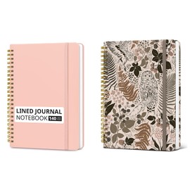 Taja A5 Forest Lined Journal Notebook and A5 Spiral Lined Notebook