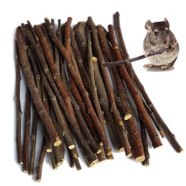 sharllen 200g (7.05oz) Natural Apple Sticks Wood Tree Branches Pet Snacks Chew Toys for Rabbit Hamsters Guinea Pig Chinchillas Squirrel and Other Small Animals