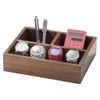 16-94DBR Cherry Wood Wood Dark Brown Small Storage Box Approx.