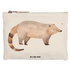 Mr. & Mrs. Panda Nose Bear Makeup Bag, White, Hand