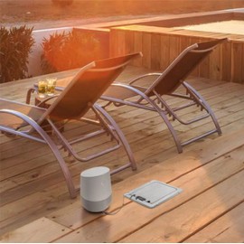 TayMac DOC320G Outdoor Comforts Gray In-Use Weatherproof Electrical Outlet Cover for Deck Box with Extension Cord Clamps for Duplex, Decorator, or GFCI