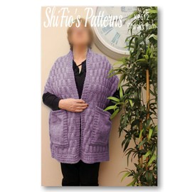 Knitting Pattern for Ladies Pocket Scarf, Pocket Scarf Knitting Pattern, Chunky Yarn Knitting Pattern for Shoulder Warmer Scarf, Ladies Knitting Pattern, KP612