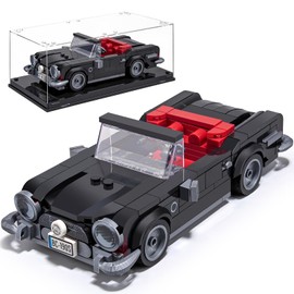 HIGH GODO Racing Car Building Block Sets Car Clamping Building Blocks Construction Kit, Speed Champion Qldtimer Model, Collecting Sports Car Gifts for Children from 6 Years or Adults (Red)