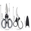4 Pack Kitchen Scissors Heavy Duty Stainless Steel Kitchen Shears
