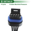Partuto 4 Pin Sensor Wiring Harnesses Intake Manifold Pressure Sensor